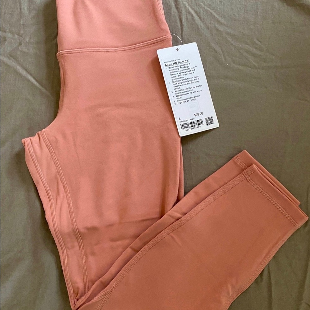 lululemon align 25” leggings size 8
